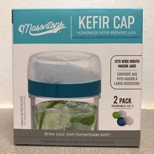 Masontops KC2WGB Kefir Caps Wide Mouth Kefir Cap 2 pk