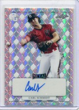 2022 Leaf Perfect Game All American Autographs Silver Carl Schmidt Auto