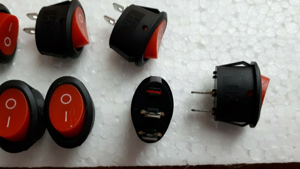 1 Pcs On-Off I/O Rocker toggle electric Switch 10A/125VAC Canadian ...