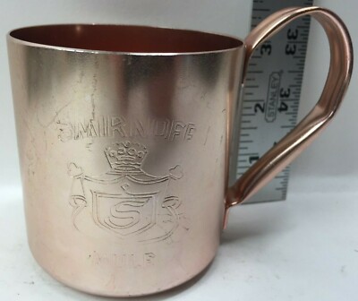 Smirnoff Moscow Mule Copper Mug Brau n Brat Haus Iowa Advertising