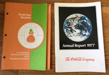 Coca-Cola Annual Report Booklet/Thrift Savings Plan 1977/1978 Employees Handbook