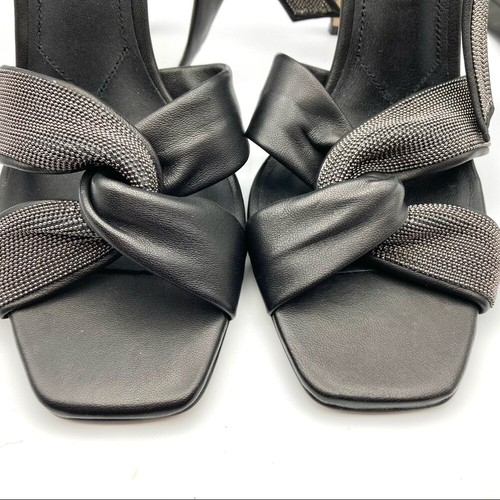 CHARLES DAVID Espionage Ankle Strap Sandal Leather Heels Pumps Size 9M - Picture 4 of 11