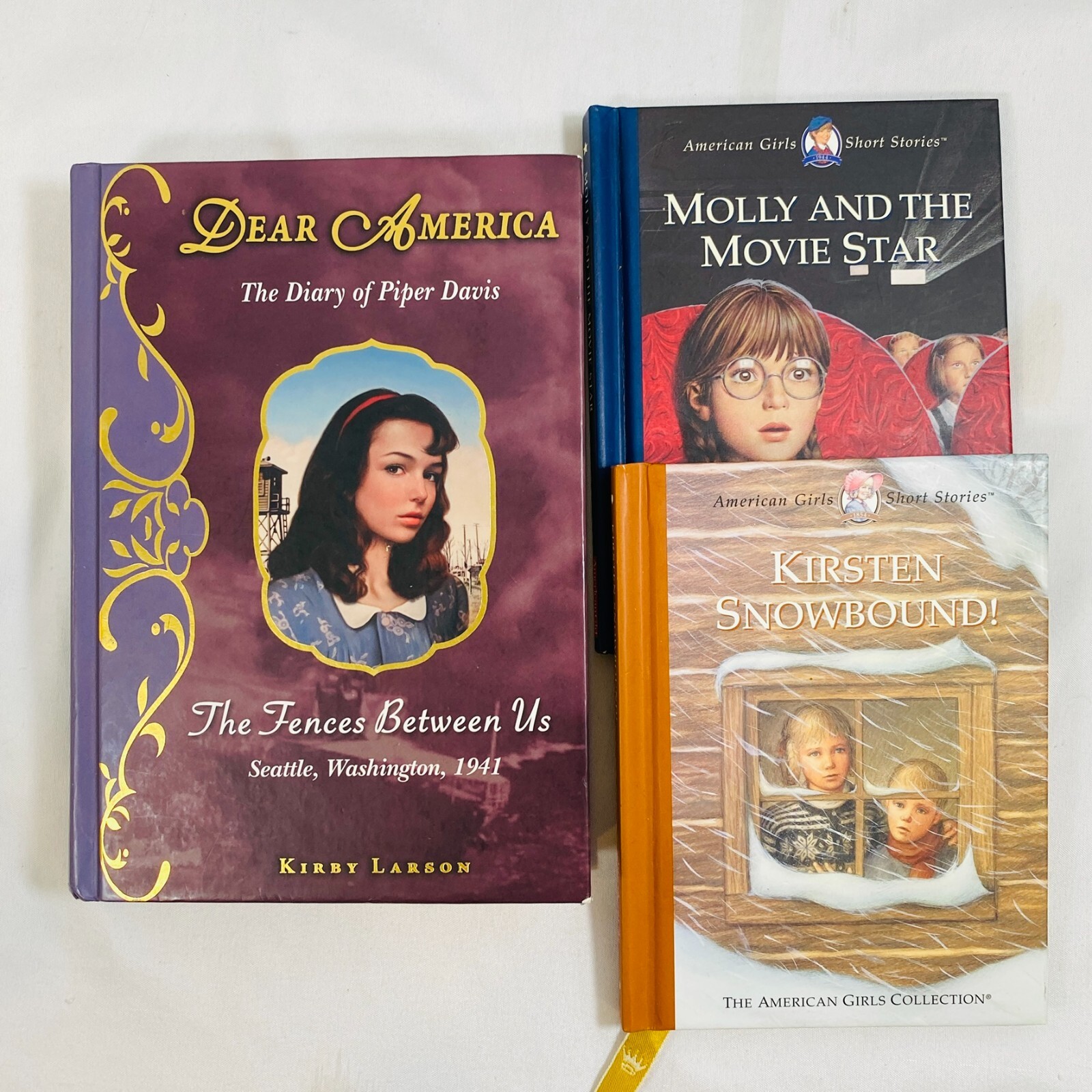 American Girl Doll Books Molly Kirsten Dear America Piper Davis Stories
