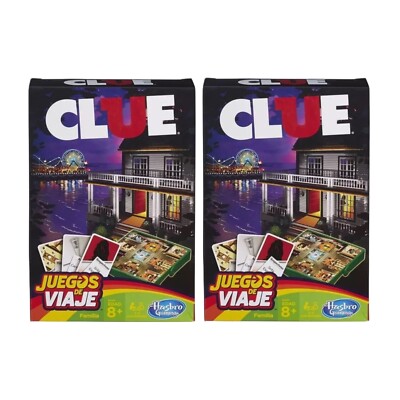 2 x Clue Grab and Go Spiel Familie Alter 8+ 3-6 Spieler