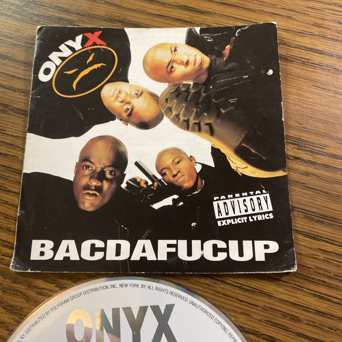 Onyx Bacdafucup CD 1993 Rush Hip Hop Music No Case Disc/ Insert
