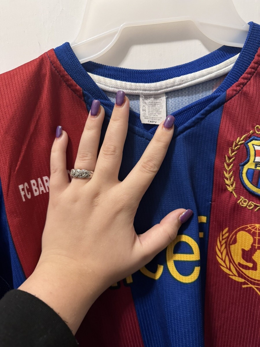 【未使用品・タグ付き】FC Barcelona 長袖 UNICEF FC BARCELONA BARCA futbol soccer RAKUTEN UNICEF men M maroon