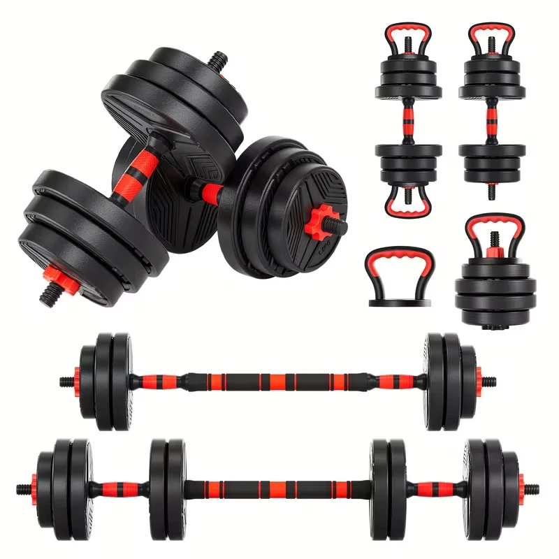 5 in 1 adjustable dumbbell set 40LB Total | Barbell, Kettle bell & Home Gym
Opens in a new window or