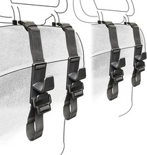 4-Pack Headrest Hooks for Car Universal Interior Auto Vehicle Back Front Seat Ha