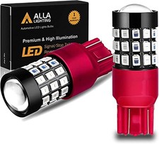 Upgraded T20 7440 7443 LED Strobe Brake Lights Bulbs, Red Flashing Pure Red