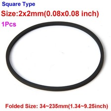 2mm Square Type Rubber Drive Belt Tape for Cassette Recorder Turntable CD DVD