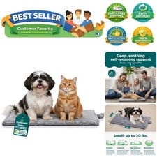 Portable Self Heating Cat Bed  Dog Mat - Perfect for Travel, Indoor  Outdoor