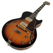 Guitarra Eléctrica Ibanez AG75G Cuerpo Hueco Completo Marrón Sunburst