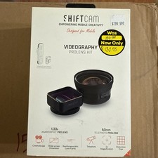 Shiftcam Lens Videography Kit - 60mm Telephoto PLUS Ultra 1.33x Anamorphic New