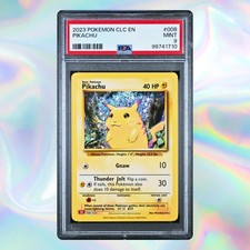 Pokemon Pikachu PSA 9 MINT Trading CARD GAME CLASSIC 2023 CLC 008 Englisch