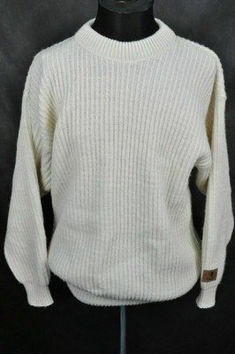 Janus Of Norway Pure Wool Fisherman Crew Neck Sweater Men's size L