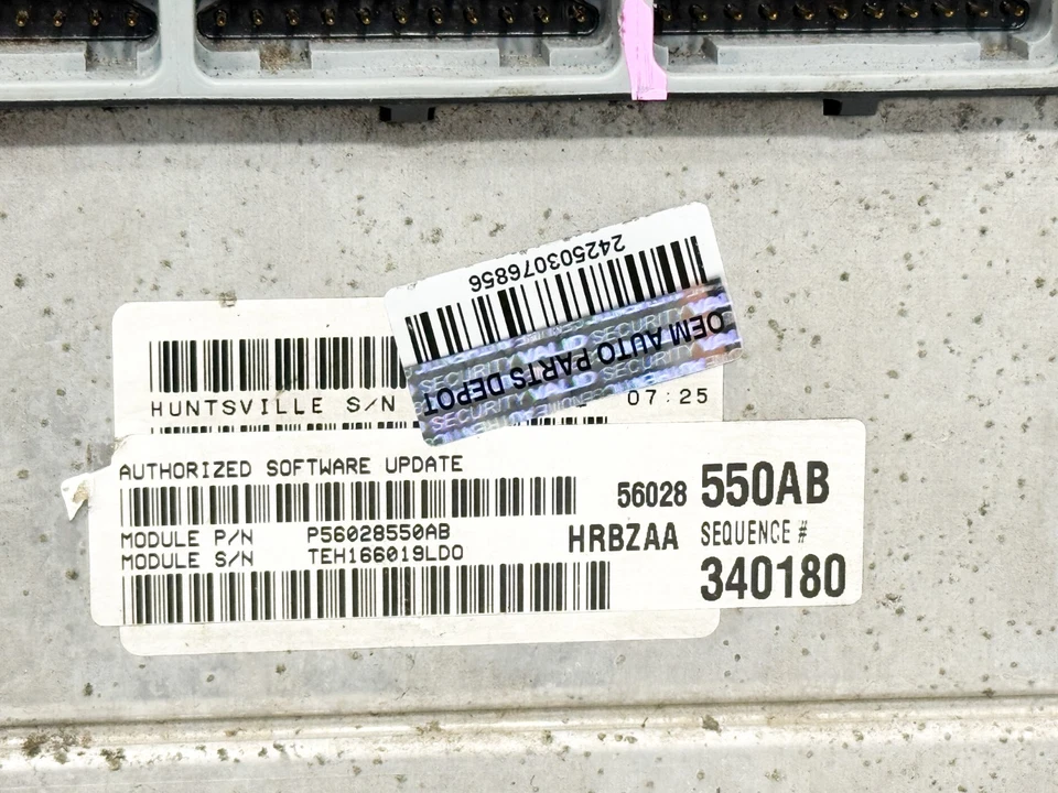 2001 Dodge Ram 1500 2500 3500 5.9L módulo de controle do motor PCM ECU 56028550AB FABRICANTE DE EQUIPAMENTO ORIGINAL - Imagem 2 de 4