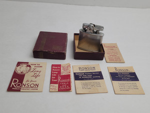 Vintage Ronson Standard Lighter Silver Finish