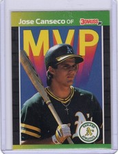 1989 Donruss MVP #BC-5 Jose Canseco - FREE CARDS with purchase!