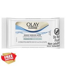 Olay Fragrance Free Makeup Remover Wipes 25 Count