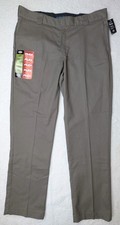 Dickies Flex Twill Work Pant Mens 38x32 Slim Fit Tapered Leg Brown NWT