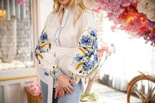 Woman Vyshyvanka Ukrainian embroidery embroidered blouse Linnen S M L XL XXL