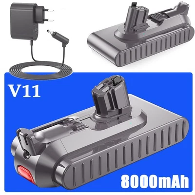 MARKENLOS 6Ah für Dyson V11 V15 Akku Outsize Klick Staubsauger Handstaubsauger / Ladegerät