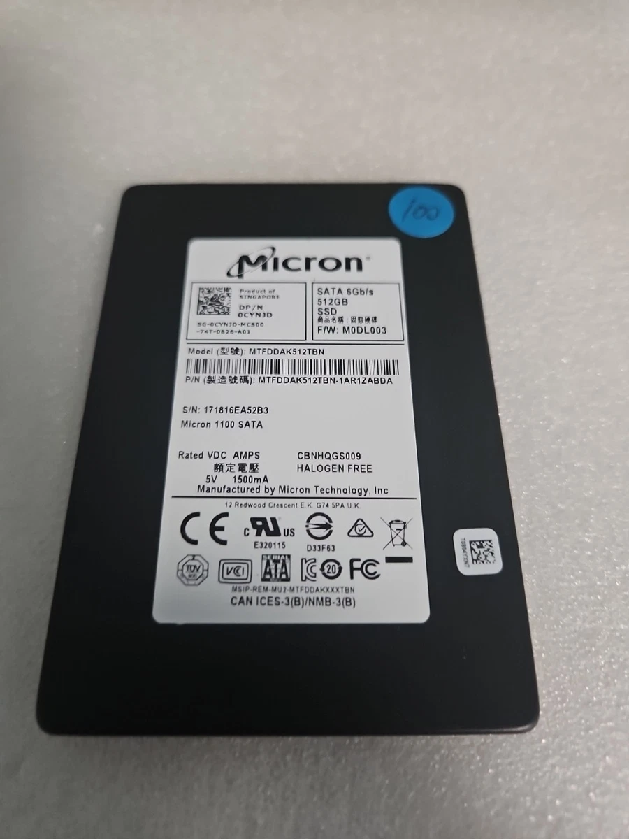 Micron SATA III 512 GB Solid State Drives for sale | eBay