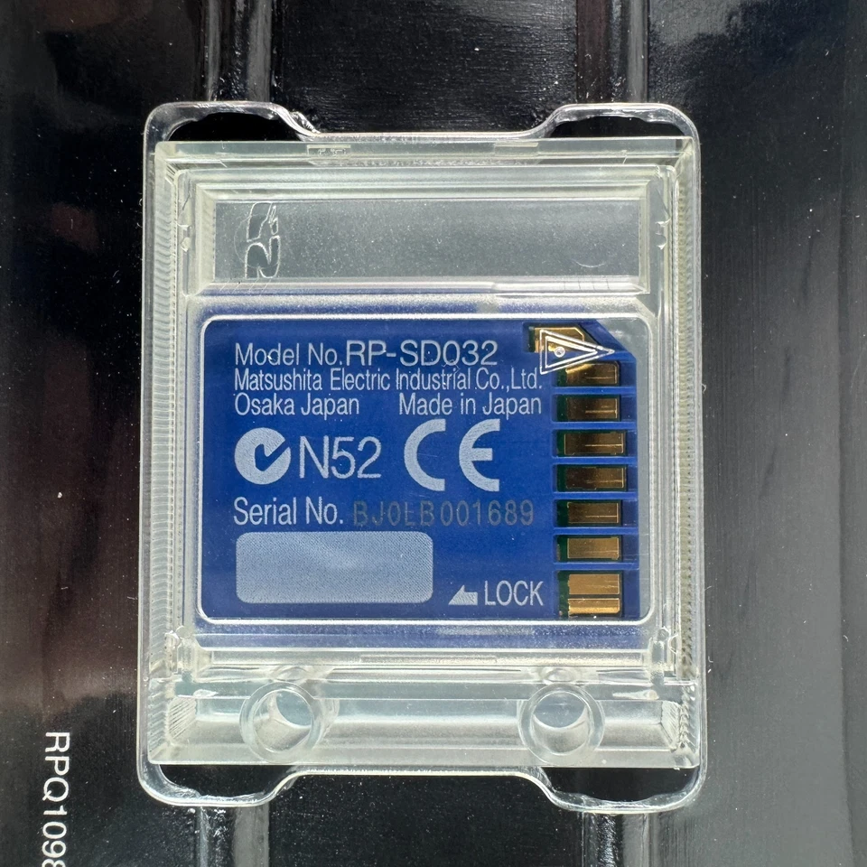 Panasonic RP-SD032 SD Memory Card 32 MB New Factory Sealed in Case - Image 4 of 4