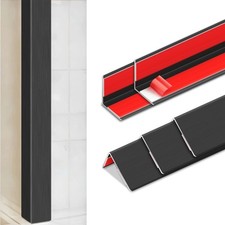 Bikykose 5pcs 57" L 1.42" W Aluminum Self-Adhesive Wall Corner Protectors, Wa...