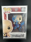 WWE FUNKO POP! VINYL #55 KURT ANGLE AUTOGRAPHED OLYMPIAN WWE HOF JSA AUTHENTIC