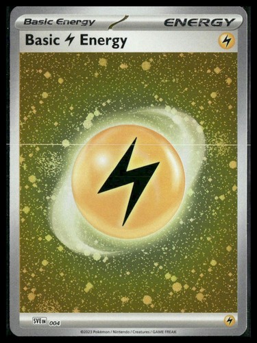 Basic Lightning Energy (Cosmos Holo) #004 Scarlet & Violet Base Set ...