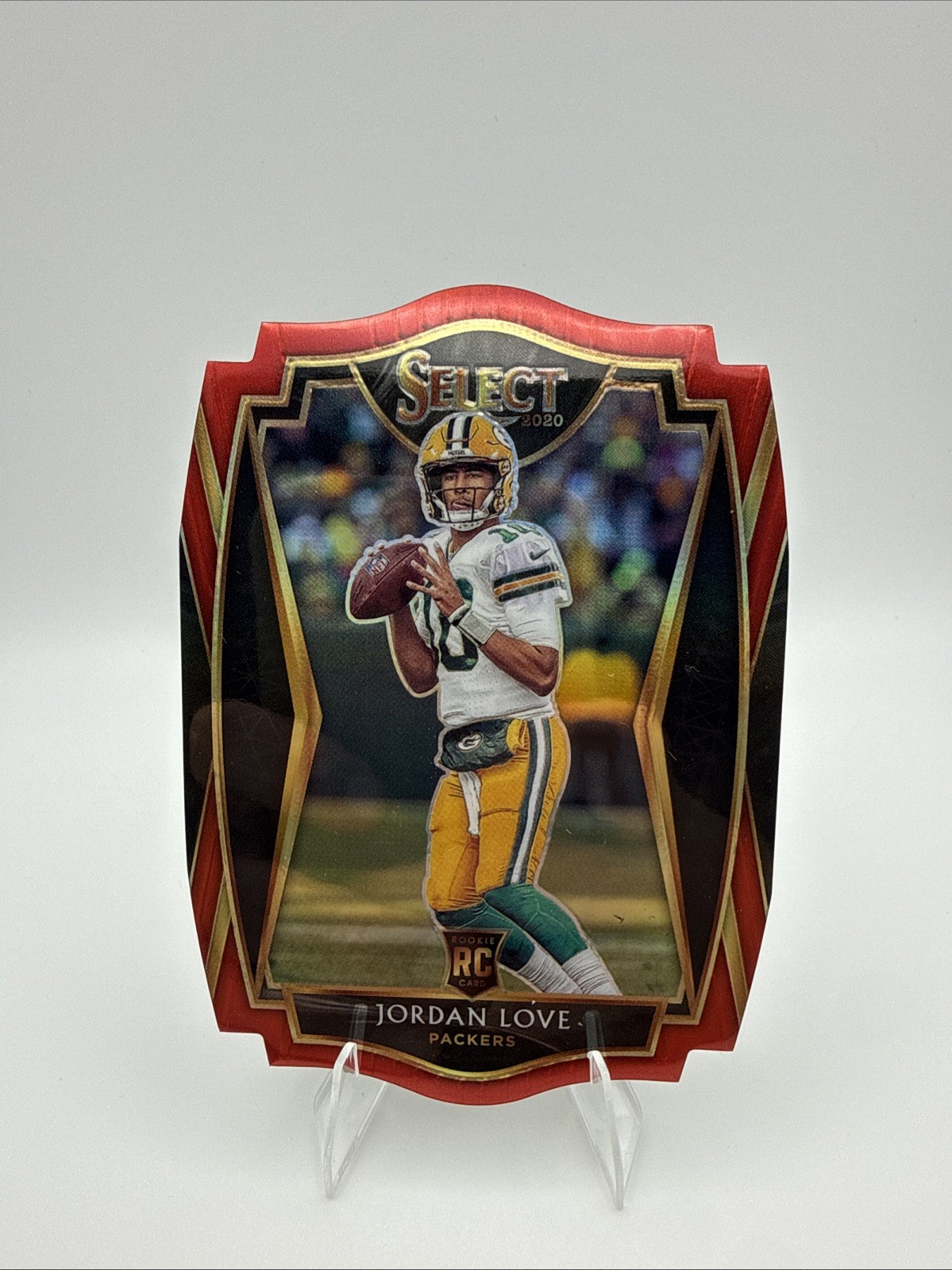 2020 Panini Select - Premier Level Jordan Love #147 Red Prizm Die-Cut (RC)