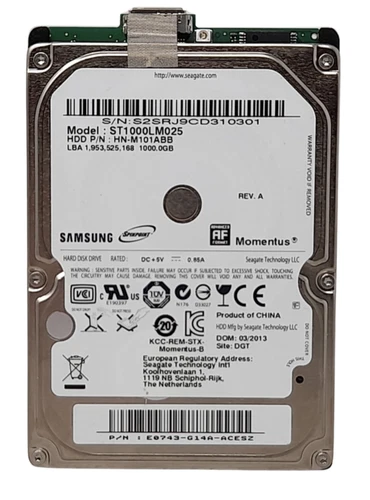 Samsung Spinpoint ST1000LM025 1TB USB Hard Drive 100% Health