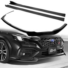 9PCS Front Bumper Lip Side Skirt Diffuser for Subaru WRX 2022-2025 Painted Black