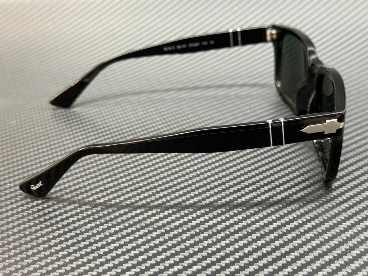 PERSOL PO3272S 95 31 Black Green Men's 53 mm Sunglasses