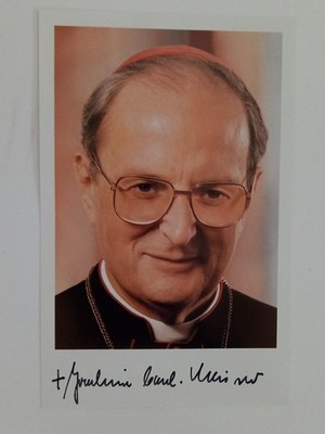 Joachim Meisner - Erzbischof und Kardinal - original Autogramm - ca. 15x10cm - A