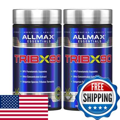 Allmax Tribx90 - 90 Capsules Pack Of 2 - Natural Testosterone Booster -
