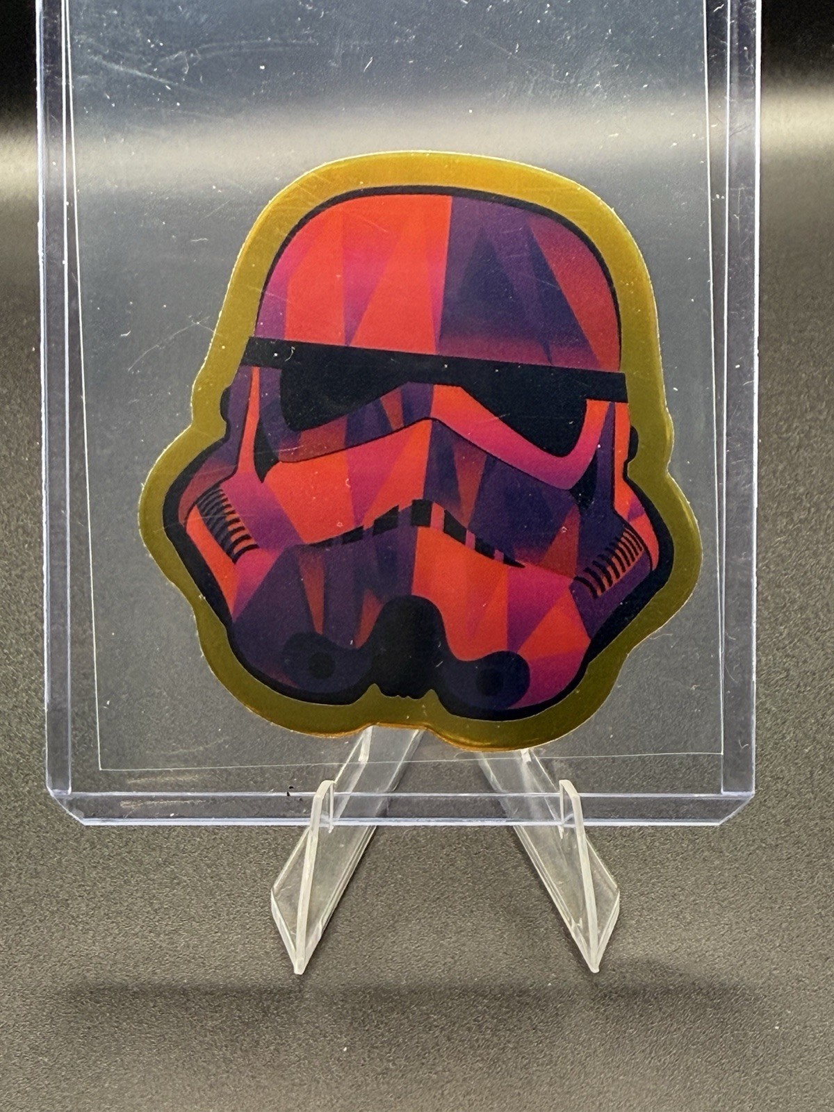2026 Topps Chrome Star Wars Stormtrooper Command Helmet Gold /50 SC-5