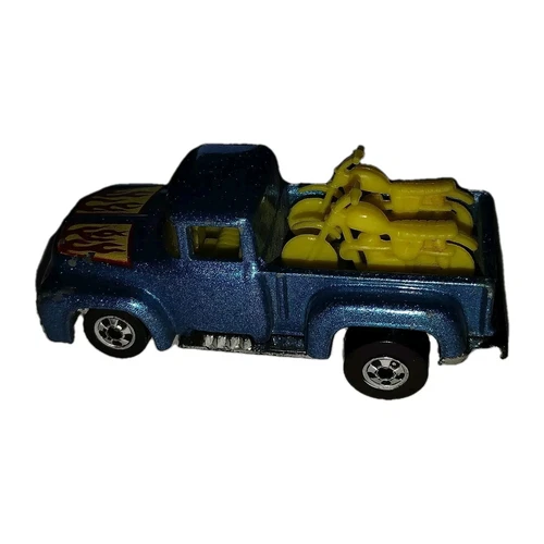 1973 Hot Wheels  Blue Vintage1956 Ford Pickup Truck with  Motorcycles Malaysia