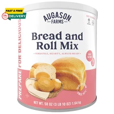 Augason Farms Bread and Roll Mix Can Emergency Food Supply, 48 Servings, 10 Year