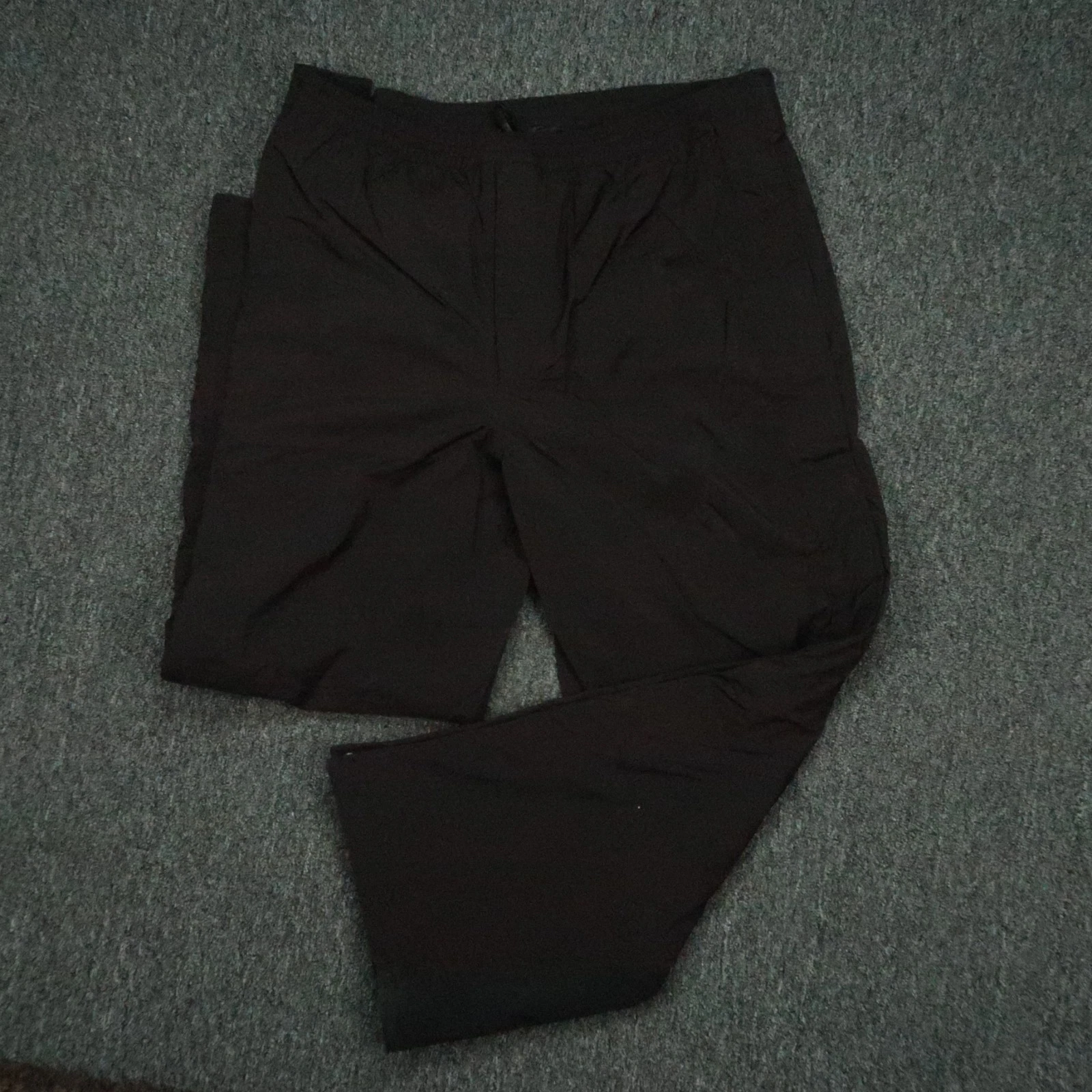 VINTAGE Eddie Bauer Pants Mens Extra Large Black Full Zip Gore GTX Waterproof EB