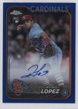 2024 Topps Chrome Update Blue Refractor 60/150 Irving Lopez #RA-IL Auto 0yr8