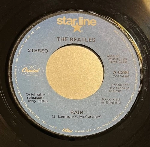 1981 Rock & Roll 45 - THE BEATLES "Paperback Writer"/"Rain" CAPITOL Starline