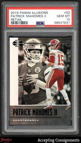 2019 Panini Illusions Retail #52 Patrick Mahomes II PSA 10 GEM Chiefs
