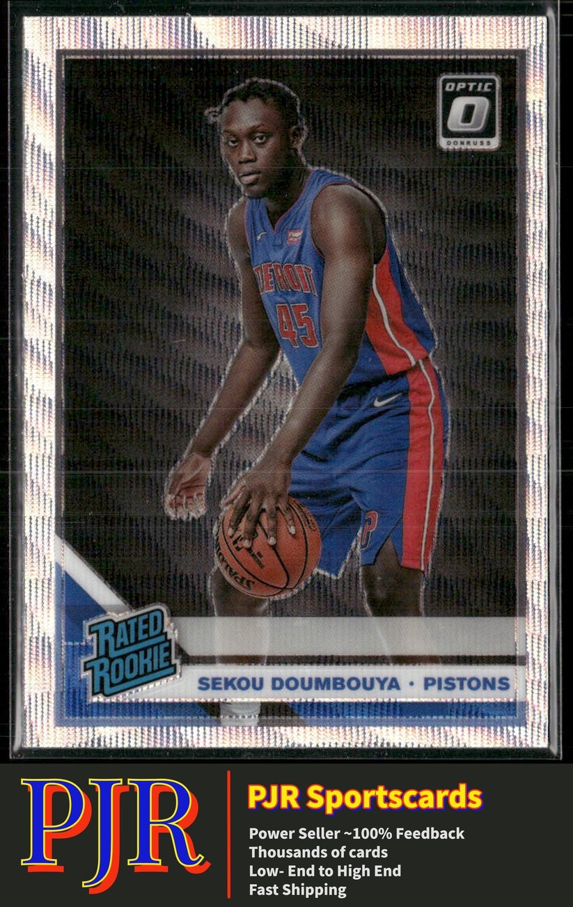 Sekou Doumbouya 2019-20 Donruss Optic #164 Pistons Silver Wave 35% Off 4+