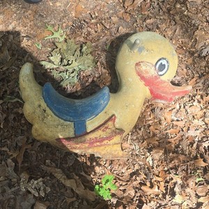 Saddle Mates Vintage Rocking Duck Ride-On Toy for Children Blue Seat Pat 209902