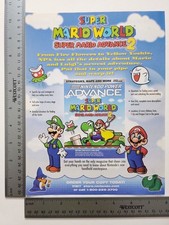 Super Mario Advance 2 World Original Print Ad / Poster Game Gift Art