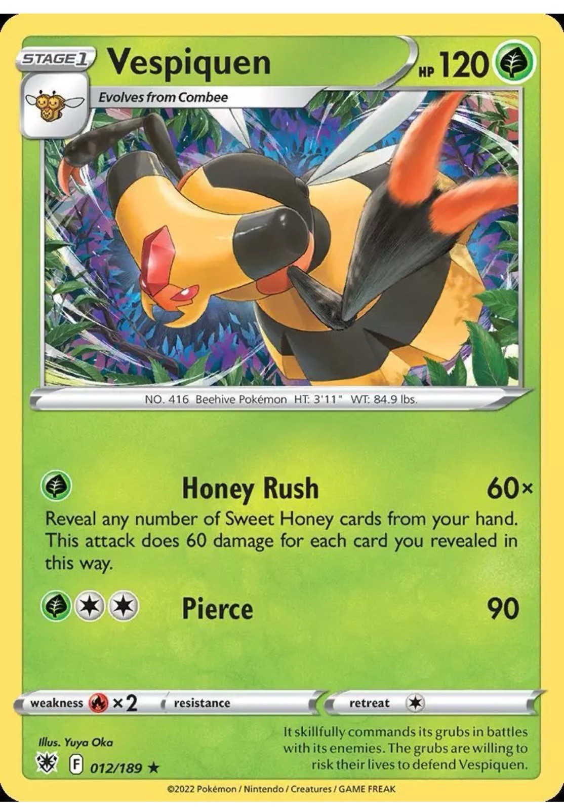 Pokemon Vespiquen (12/219) Astral Radiance Non Holo NM
