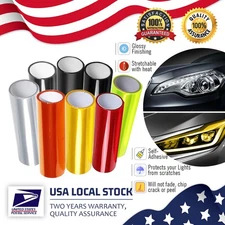 8 Colors Headlight Taillight Fog Light Vinyl Film Car Lights Cover Protection