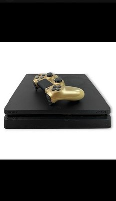 Sony PlayStation 4 Pro PS4 1TB Black Console Bundle Gold DualShock 4, HDMI/USB